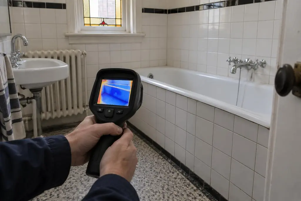 Lekdetectie Ermelo – onderzoek in een badkamer van een oudere woning