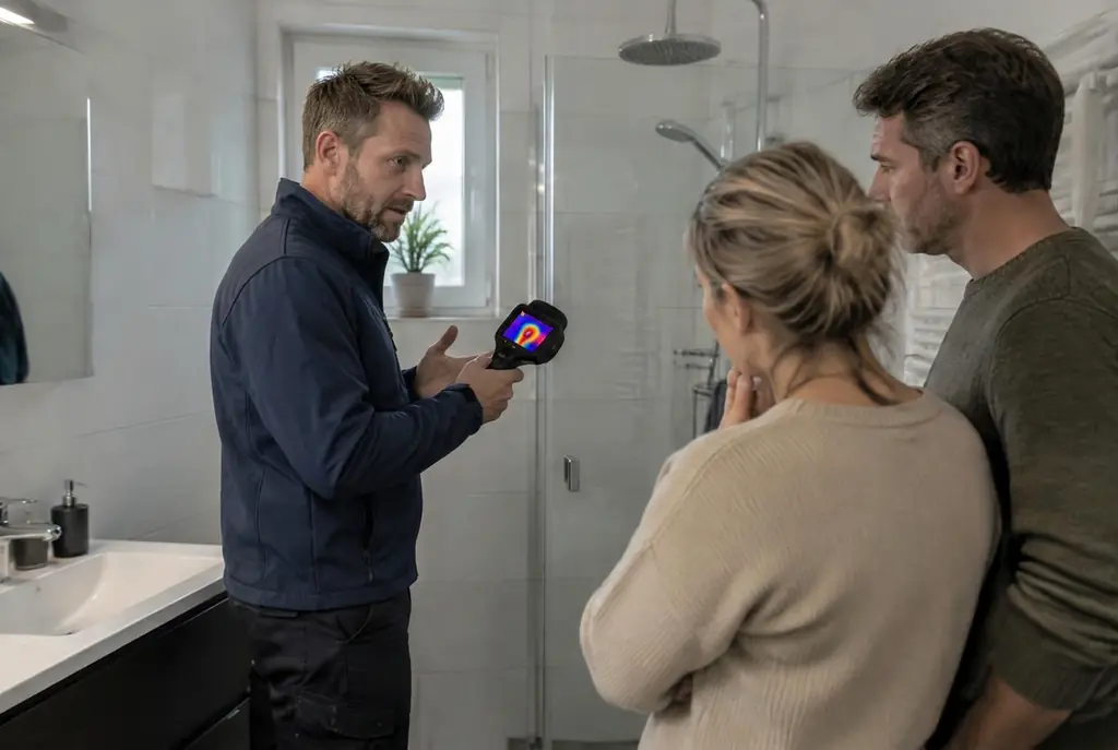 Lekdetectie Ermelo – specialist legt bevindingen uit aan bewoner